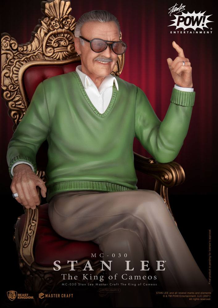 Stan Lee Master Craft Statue The King of Cameos 33 cm - Limited Edition - Beast Kingdom, collectors item, limited edition, Marvel, Marvel Comics, stan lee, statues - Gadgetz Home