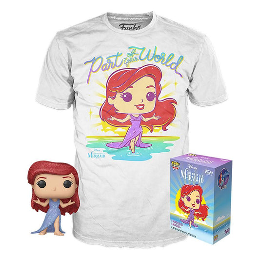 Funko POP! Disney Collectors Box: The Little Mermaid - Ariel (Diamond) POP! & Tee - ariel, collectors box, Disney, Exclusive, Funko, movies, POP!, POP! & Tee, The Little Mermaid - Gadgetz Home