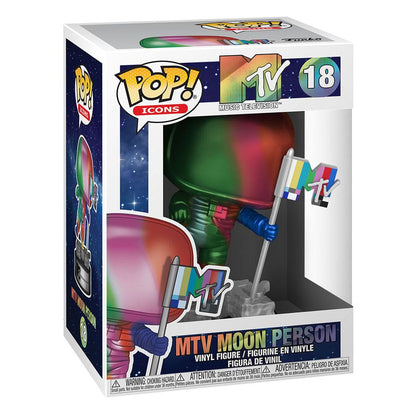 MTV POP! Ad Icons Vinyl Figure Moon Person (Rainbow) #18 - Funko, mtv moon person, music, New Arrivals, pop icons, POP!, rainbow - Gadgetz Home