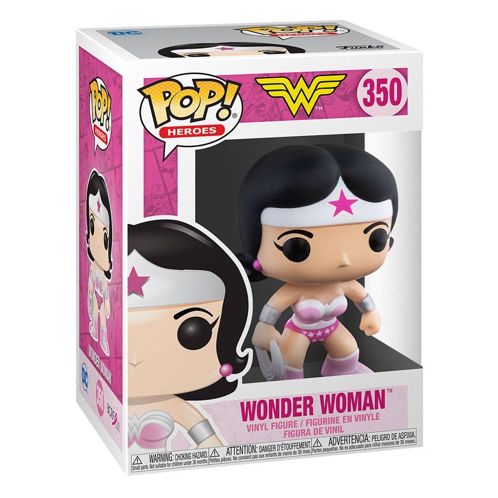 Funko DC Comics POP! Heroes Vinyl Figure BC Awareness - Wonder Woman #350 - BC Awareness, bcrf, DC Comics, Funko, POP!, Wonder Woman - Gadgetz Home