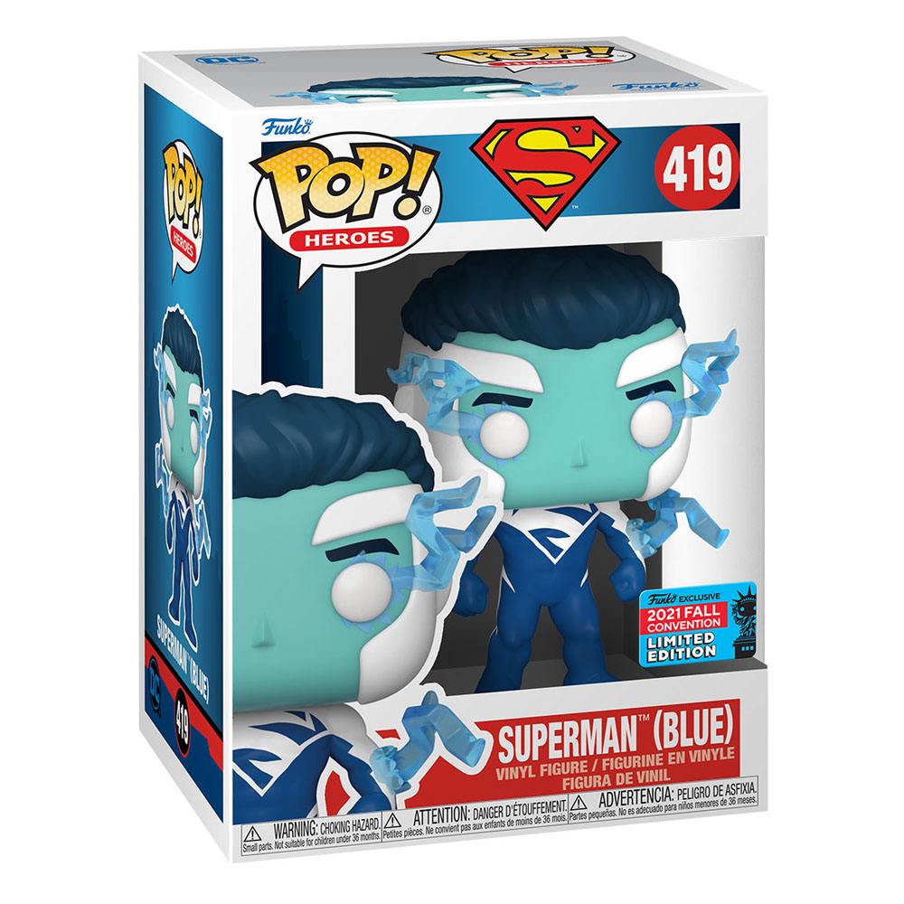 DC Comics POP! Vinyl Figure Superman (Blue) (NYCC/Fall Con.) N°419 - collectors item, DC Comics, Funko, Funko POP, Superman - Gadgetz Home