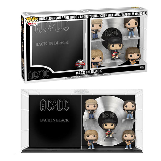 AC/DC POP! Albums Vinyl Figure 5-Pack Back In Black N°17 - AC/DC, Angus Young, Back In Black, Deluxe Pop! Album, Funko, Funko POP, music - Gadgetz Home