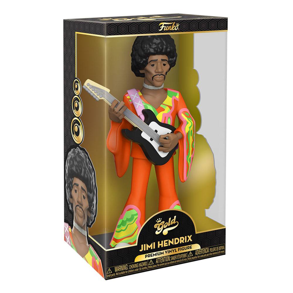 Jimi Hendrix Vinyl Gold Figure 30 cm - Funko, Funko POP, jimi hendrix, music, Vinyl Gold - Gadgetz Home