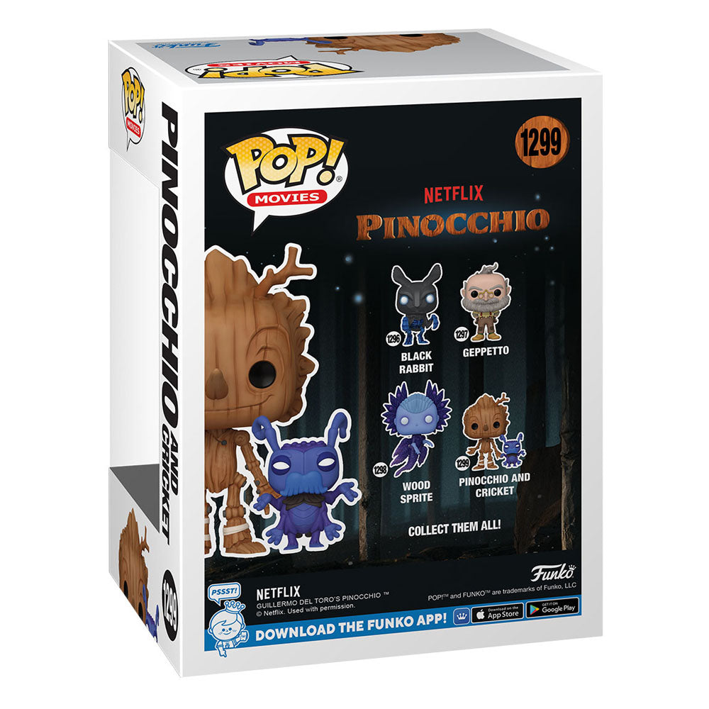 Pinocchio POP! Movies Vinyl Figure Pinocchio & Cricket 1299 - classic movies, Collectible, Funko, Funko POP, Guillermo del Toro, movies, netflix, Pinocchio, Pinocchio & Cricket - Gadgetz Home