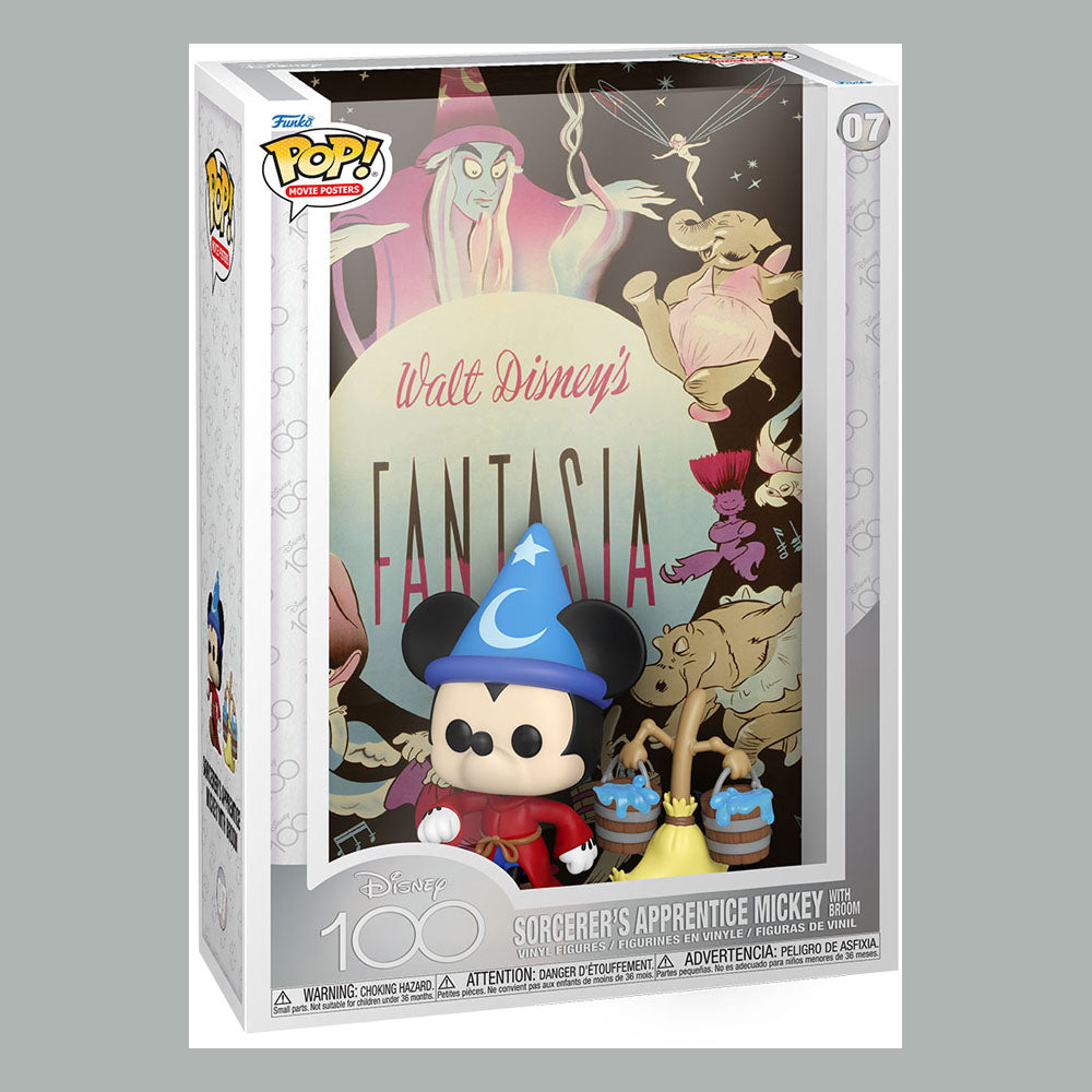 Disney POP! Movie Poster & Figure Fantasia N°07 - Disney, disney classic, fantasia, Funko, funko movie poster, Funko POP, mickey mouse, sorcerer mickey - Gadgetz Home