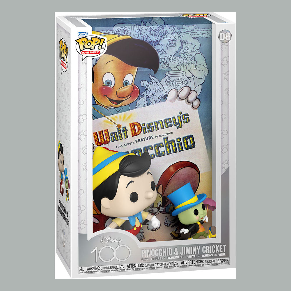 Disney POP! Movie Poster & Figure Pinocchio N°08 - Disney, disney classic, Funko, funko movie poster, Funko POP, Pinocchio, Pinocchio & Cricket - Gadgetz Home