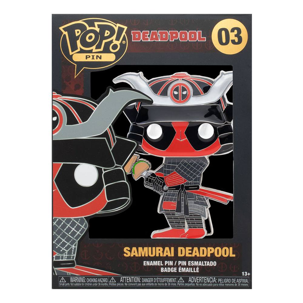Deadpool POP! Enamel Pin Samurai Deadpool 10 cm - brooches, Deadpool, enamel pin, Funko, Funko POP, Marvel, POP! Pin - Gadgetz Home