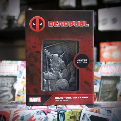 Marvel Ingot Deadpool Anniversary Limited Edition - collectors item, Deadpool, fanattik, limited edition, Marvel, metal ingot - Gadgetz Home