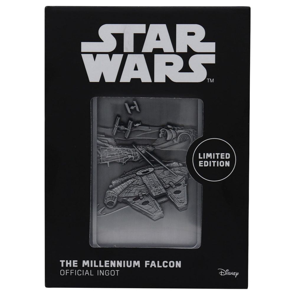 Star Wars Iconic Scene Collection Limited Edition Ingot The Millenium Falcon - collectors item, fanattik, limited edition, metal ingot, millenium falcon, Star Wars - Gadgetz Home