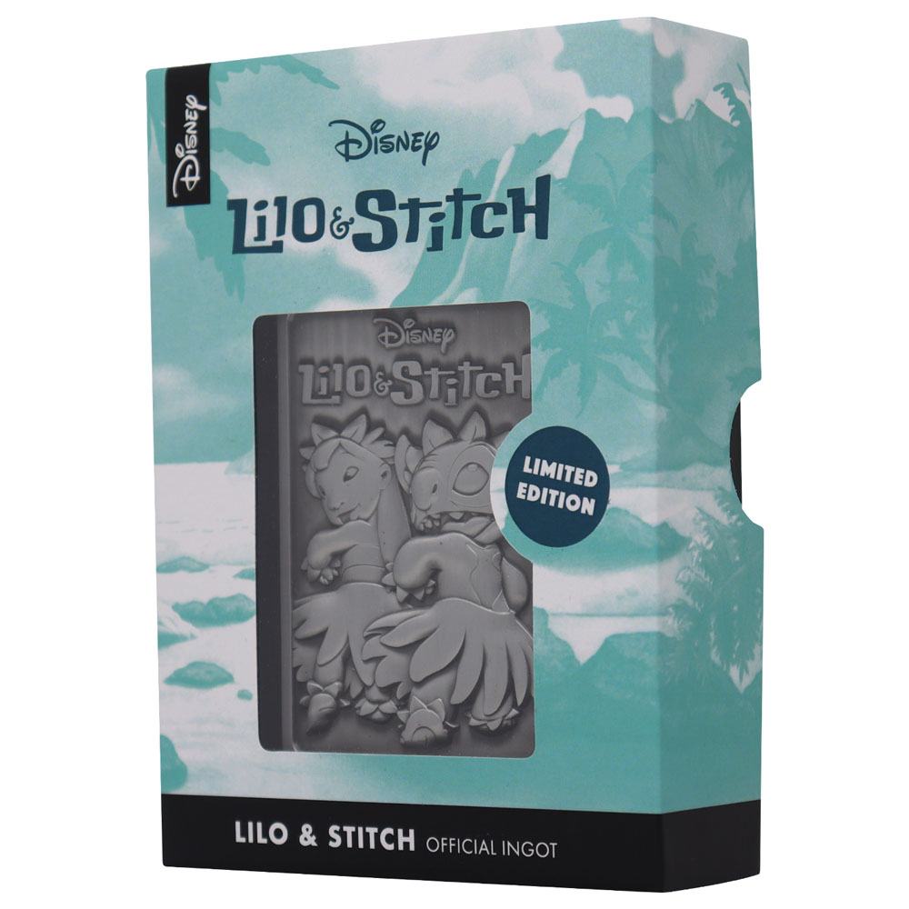 Disney Ingot Lilo & Stitch Limited Edition - collectors item, Disney, disney classic, fanattik, lilo&stitch, limited edition, metal ingot - Gadgetz Home