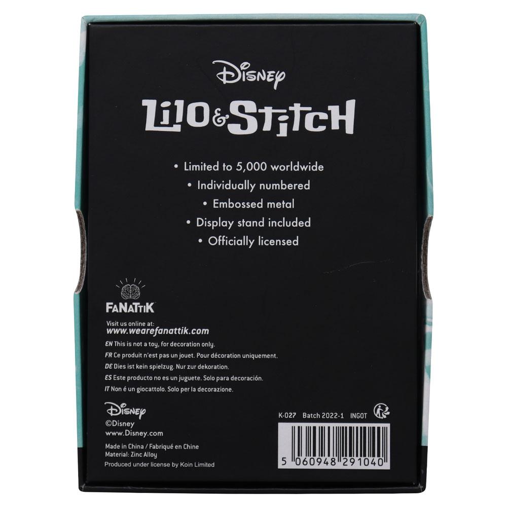 Disney Ingot Lilo & Stitch Limited Edition - collectors item, Disney, disney classic, fanattik, lilo&stitch, limited edition, metal ingot - Gadgetz Home