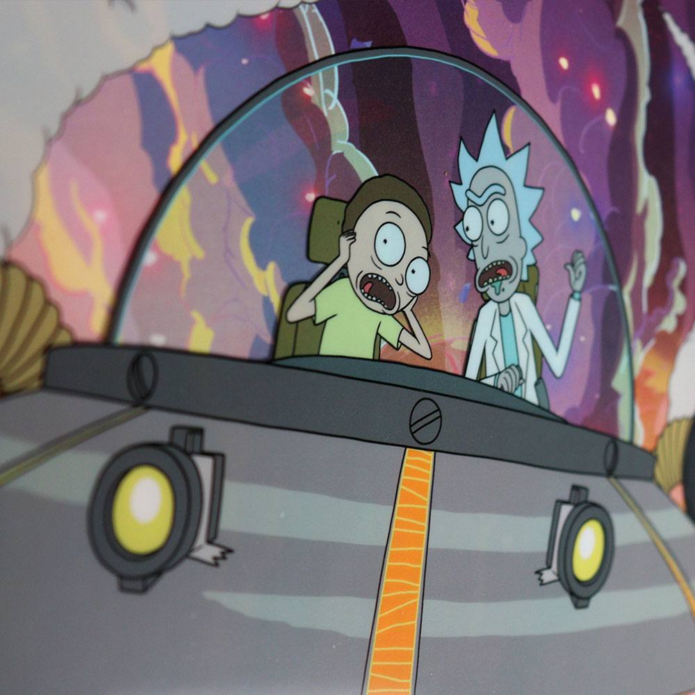 Rick & Morty Art Print Misadventure in Space Limited Edition Fan-Cel 36 x 28 cm - art print, collectors item, fan-cel, fanattik, great gift, limited edition, new arrival, poster, rick & morty, rick and morty - Gadgetz Home