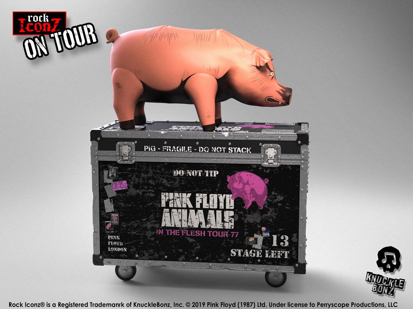 Pink Floyd Rock Ikonz On Tour Statues The Pig - Limited Edition - collectors item, knucklebonz, limited edition, music, pink floyd, rock ikons on tour, Statue, statues, the pig - Gadgetz Home