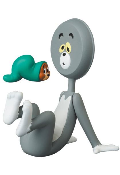 Tom & Jerry UDF Series 3 Mini Figure Tom (Head In The Shape Of The Pan) & Jerry (In The Vinyl Hose) 4 - 9 cm - collectors item, great gift, Medicom, medicom toy, tom and jerry, tom&jerry - Gadgetz Home
